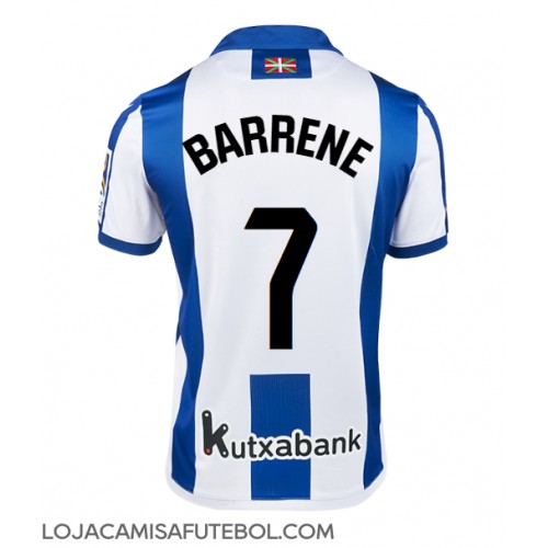 Camisa de Futebol Real Sociedad Ander Barrenetxea #7 Equipamento Principal 2024-25 Manga Curta